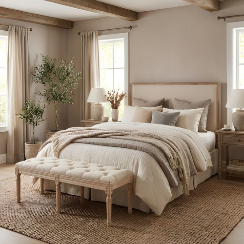 Bedroom bench french vintage - french,